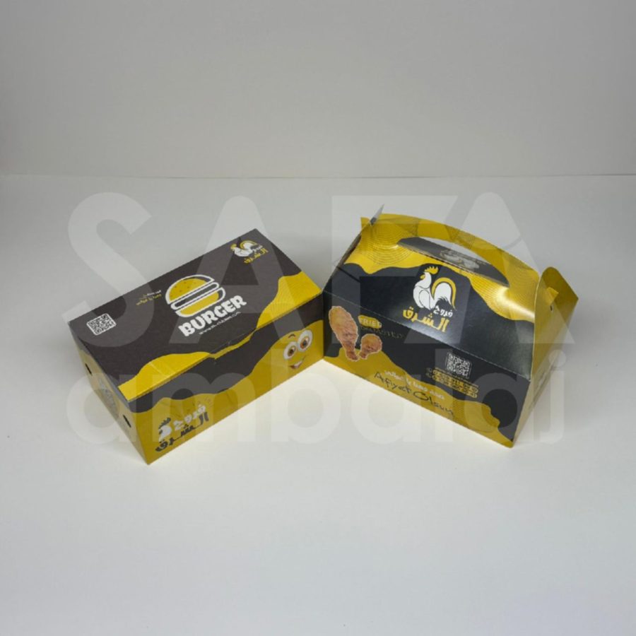 علبة بروستد و برغر